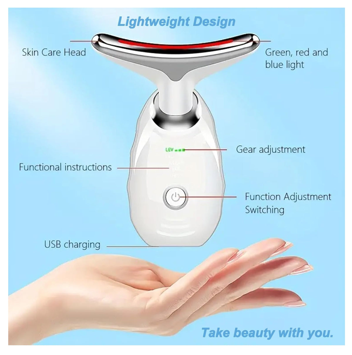 MASAJEADOR FACIAL REDUCTOR PAPADA