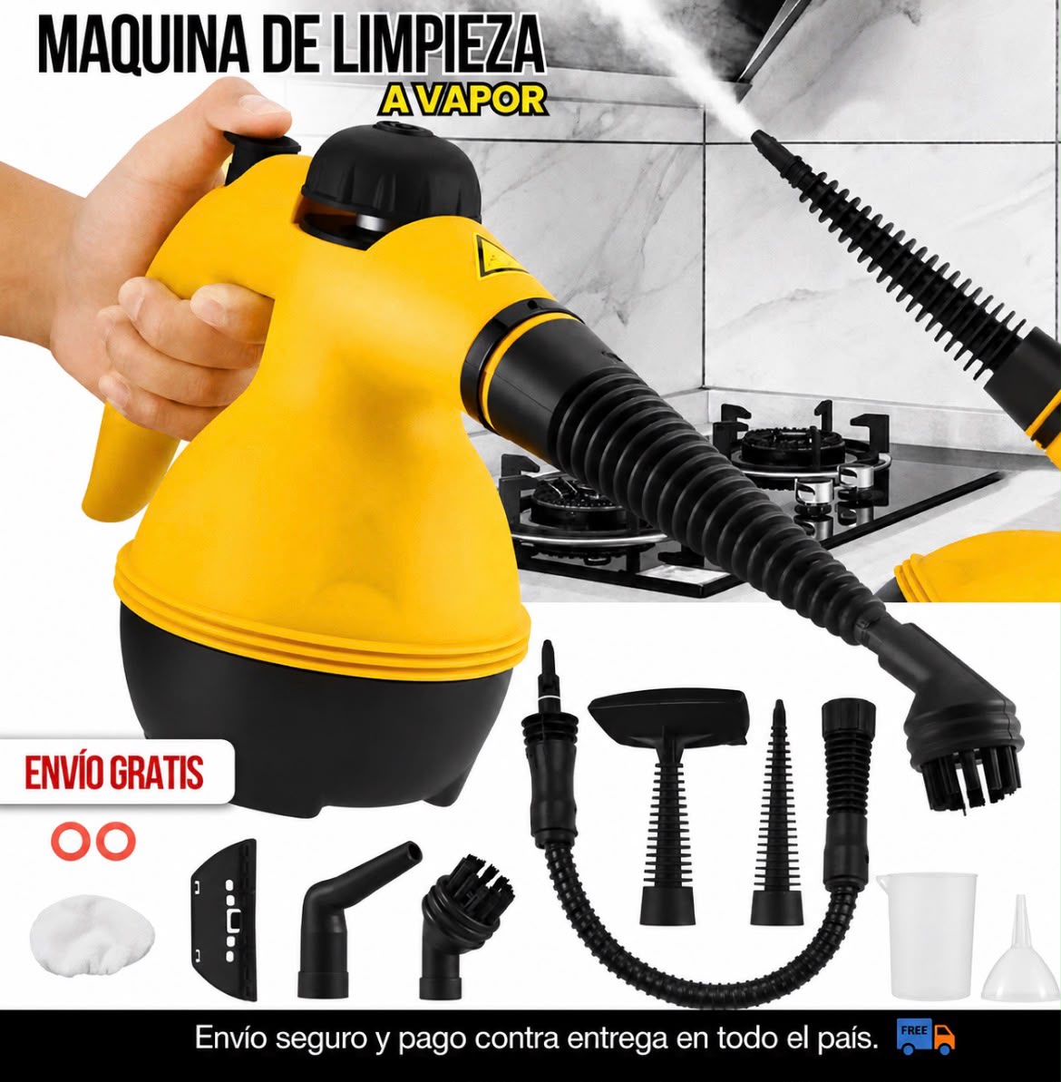 MAQUINA DE LIMPIEZA A VAPOR MULTIFUNCIONAL